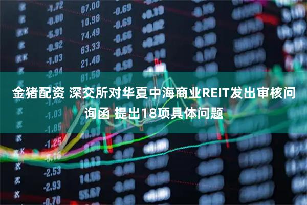 金猪配资 深交所对华夏中海商业REIT发出审核问询函 提出18项具体问题
